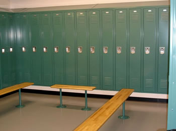 school locker room